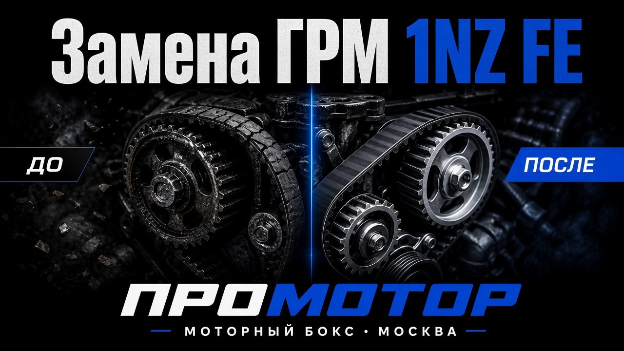 Замена ГРМ Toyota 1NZ-FE: интервал и риски
