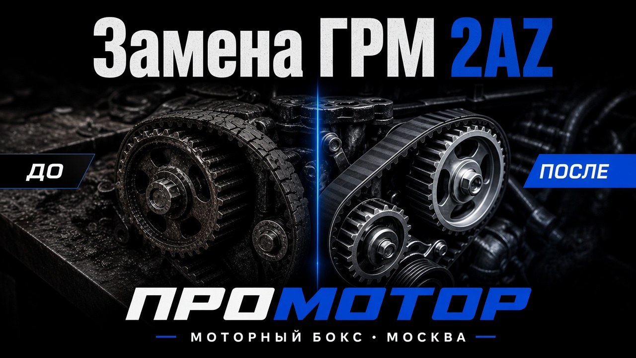 Замена ГРМ Toyota 2AZ: интервал и риски